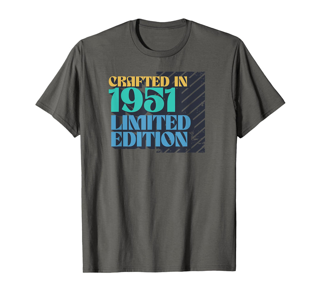 Born 1951 Birthday Typography T-Shirt - Aesthetic Graphic Unisex - T-Shirt, Sweatshirt, Hoodie
