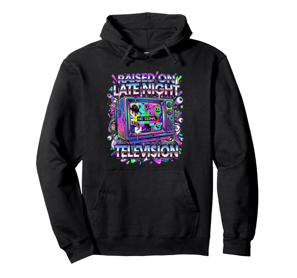 1980S Nostalgia Late Night Television Hoodie - Custom Art Print for Adults - T-Shirt, Sweatshirt, Hoodie