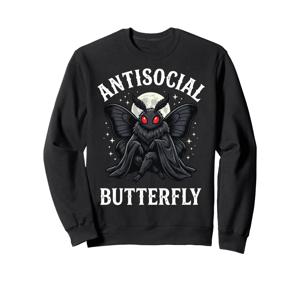 Cryptid Cryptozoology Mothman Introvert Hoodie - Novelty Apparel for Adults - T-Shirt, Sweatshirt, Hoodie