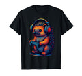 Hedgehog Gamer Gaming Pet Lover T-Shirt - Custom Art Print Unisex - T-Shirt, Sweatshirt, Hoodie
