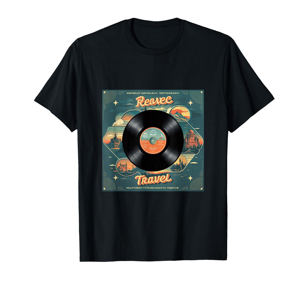 Vinyl Record Scenic Landscapes Iconic T-Shirt - Graphic Print for Adults - T-Shirt, Sweatshirt, Hoodie