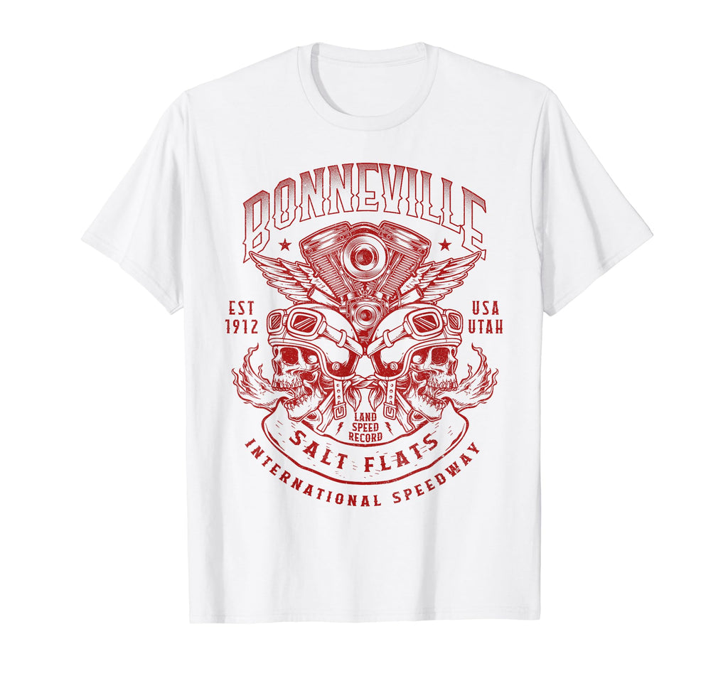 Bonneville Salt Flats Motorcycle Racing T-Shirt - Novelty Apparel Unisex - T-Shirt, Sweatshirt, Hoodie
