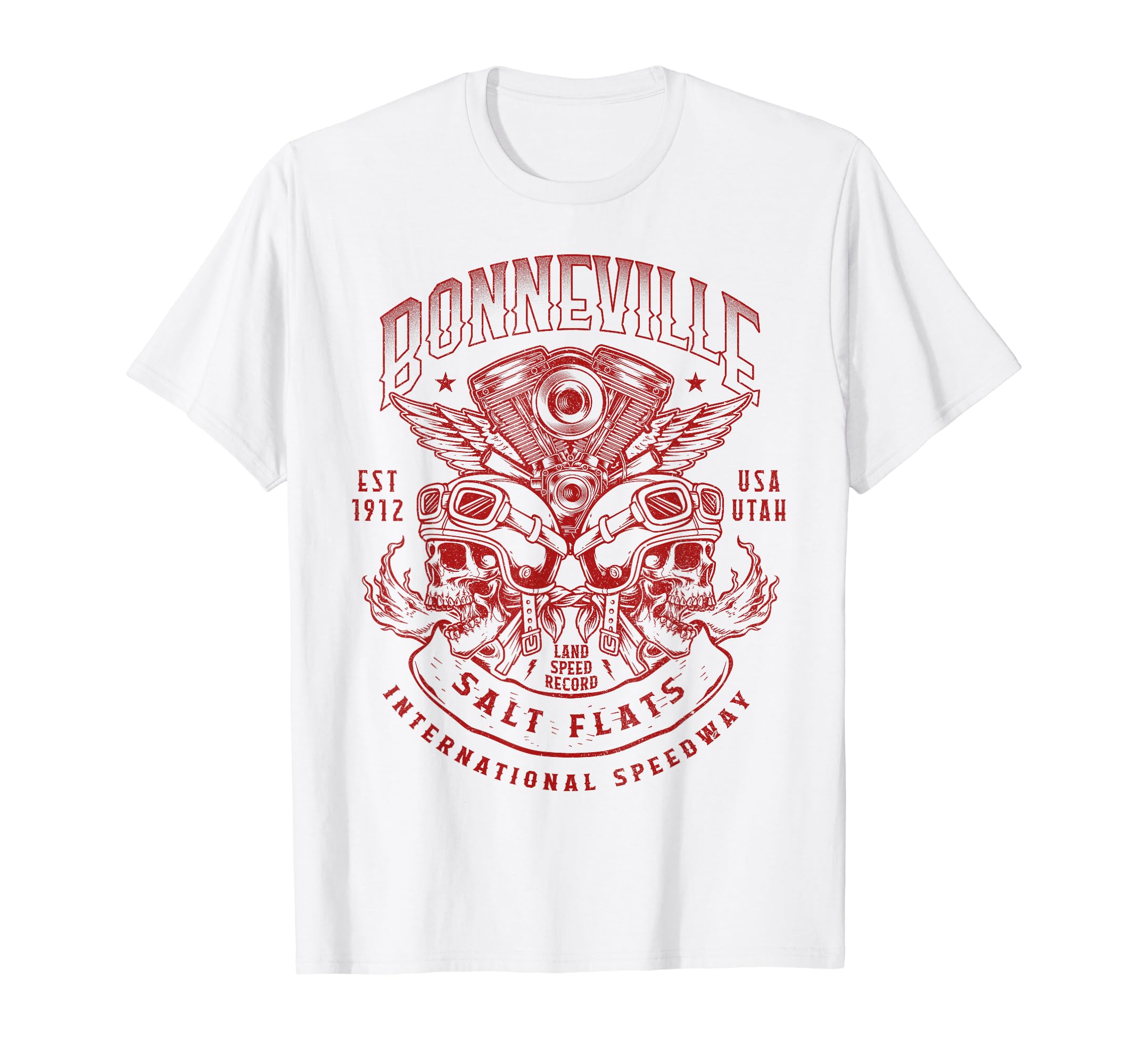 Bonneville Salt Flats Motorcycle Racing T-Shirt - Novelty Apparel Unisex - T-Shirt, Sweatshirt, Hoodie