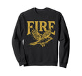 Funny Fire Bird Visual Pun Phoenix Sweatshirt - Aesthetic Graphic Unisex - T-Shirt, Sweatshirt, Hoodie