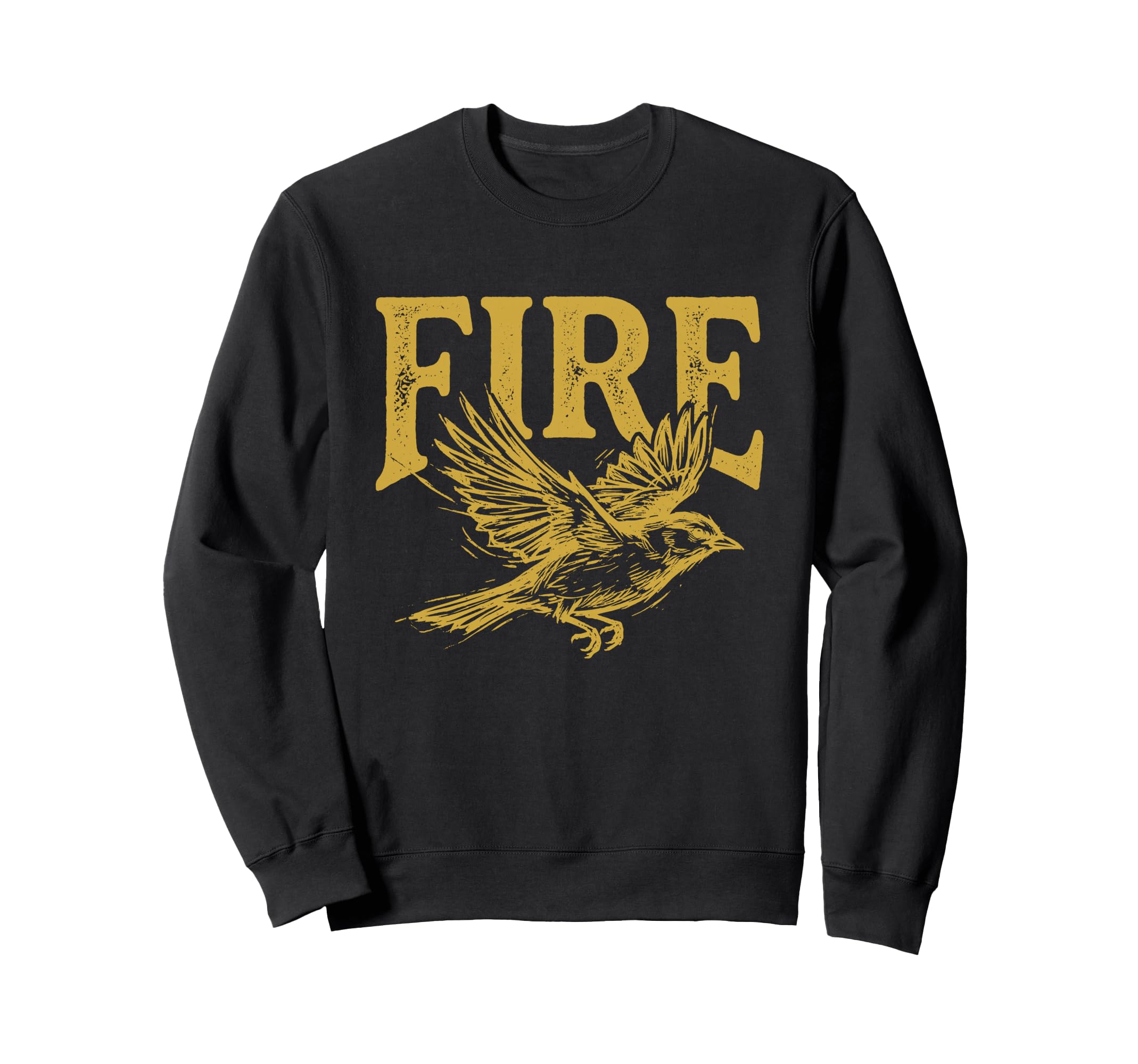 Funny Fire Bird Visual Pun Phoenix Sweatshirt - Aesthetic Graphic Unisex - T-Shirt, Sweatshirt, Hoodie
