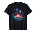 Vaporwave Solar System 80S T-Shirt - Fun Novelty Design for Adults - T-Shirt, Sweatshirt, Hoodie