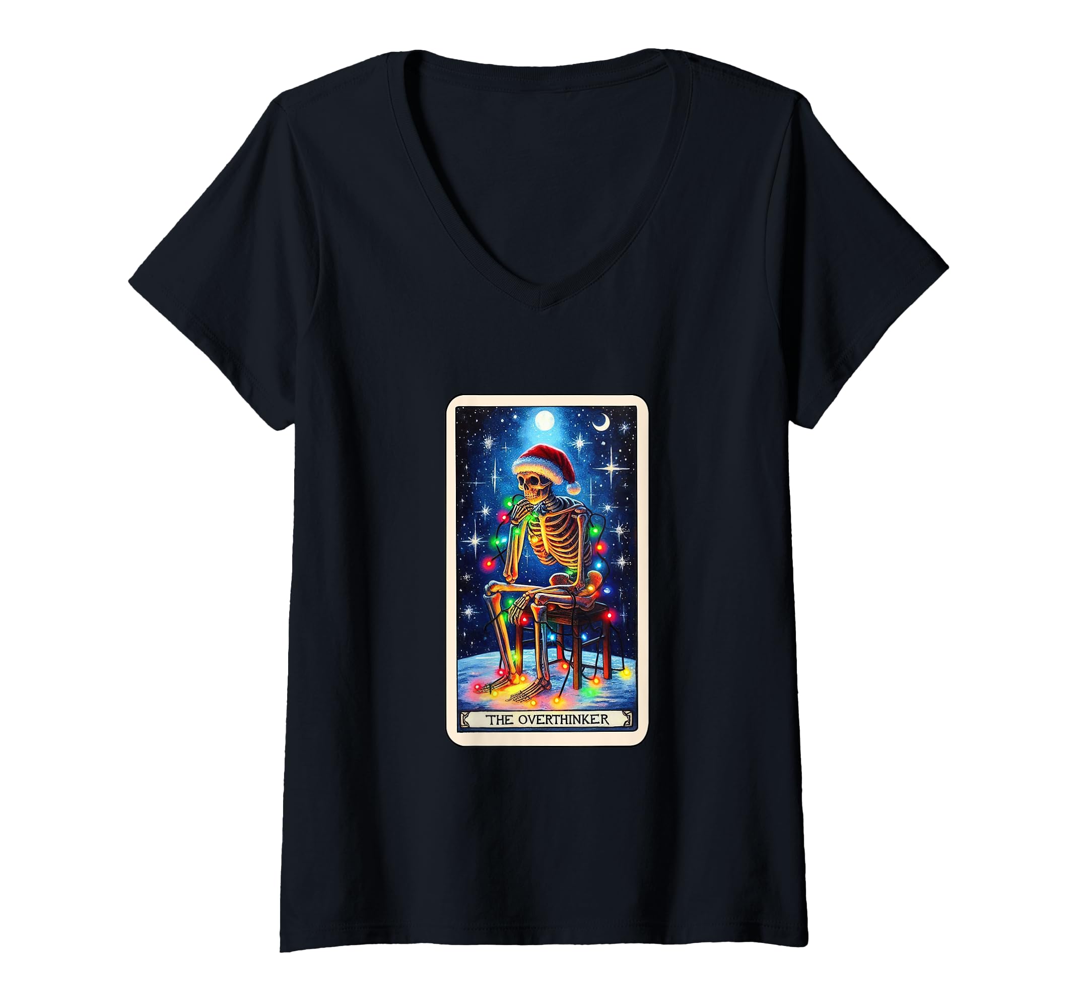 Womens Overthinker Tarot Card T-Shirt - Novelty Apparel for Adults - T-Shirt, Sweatshirt, Hoodie