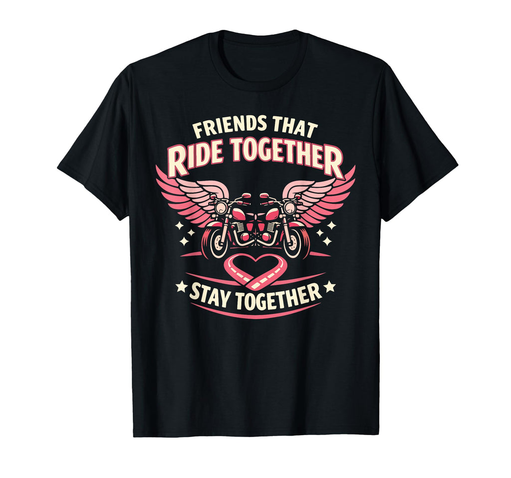 Motorcycle Biker Friends Buddies T-Shirt - Custom Art Print for Adults - T-Shirt, Sweatshirt, Hoodie