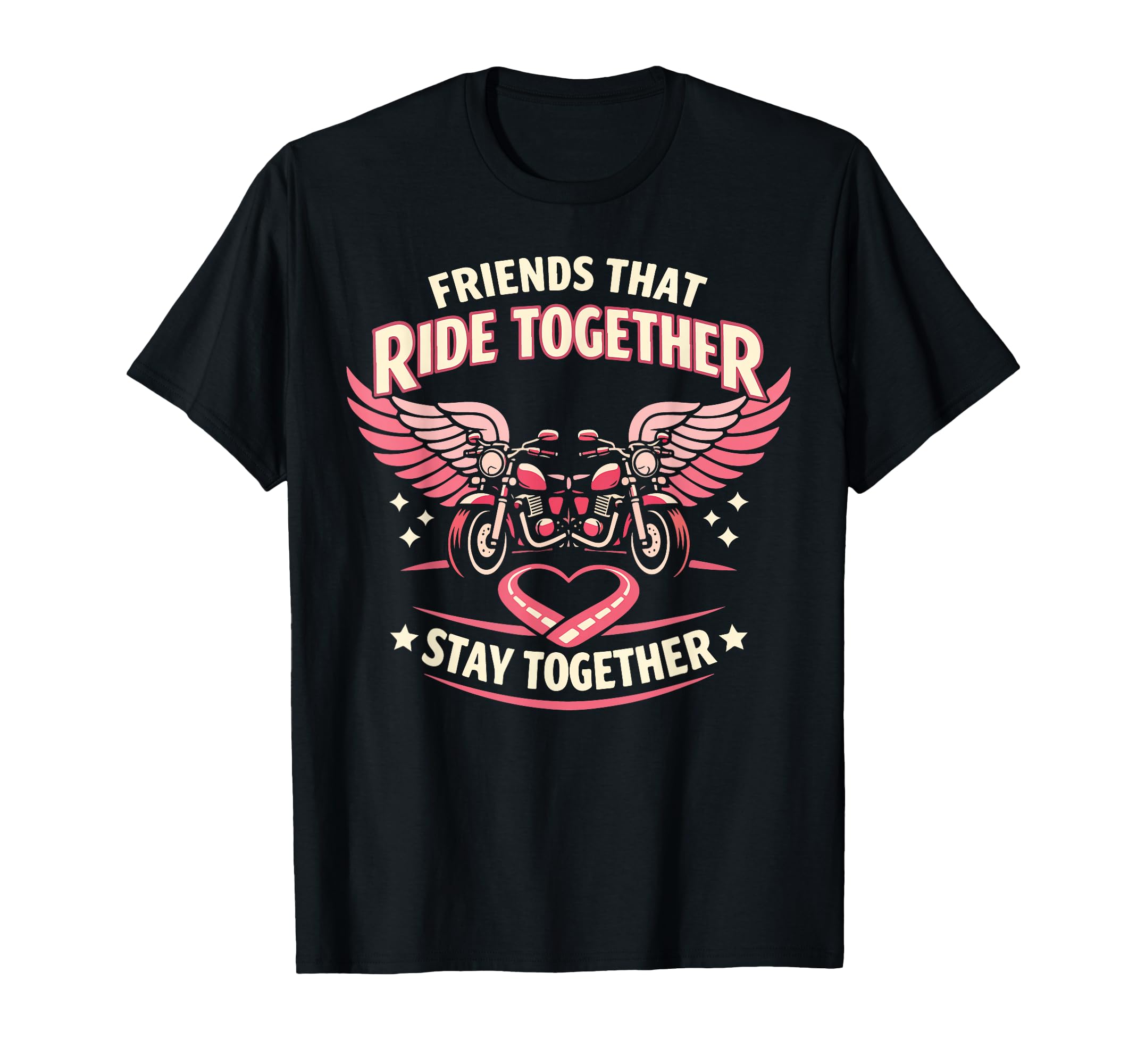 Motorcycle Biker Friends Buddies T-Shirt - Custom Art Print for Adults - T-Shirt, Sweatshirt, Hoodie