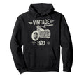 Born 1973 Birthday Motorbike Hoodie - Aesthetic Graphic for Adults - T-Shirt, Sweatshirt, Hoodie