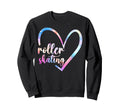 Roller Skating Skate Heart Watercolor Sweatshirt - Minimalist Print Unisex - T-Shirt, Sweatshirt, Hoodie