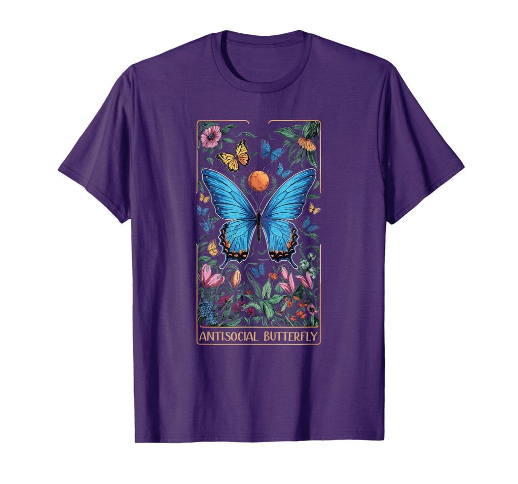 Antisocial Butterfly Tarot Card T-Shirt - Custom Art Print for Adults - T-Shirt, Sweatshirt, Hoodie