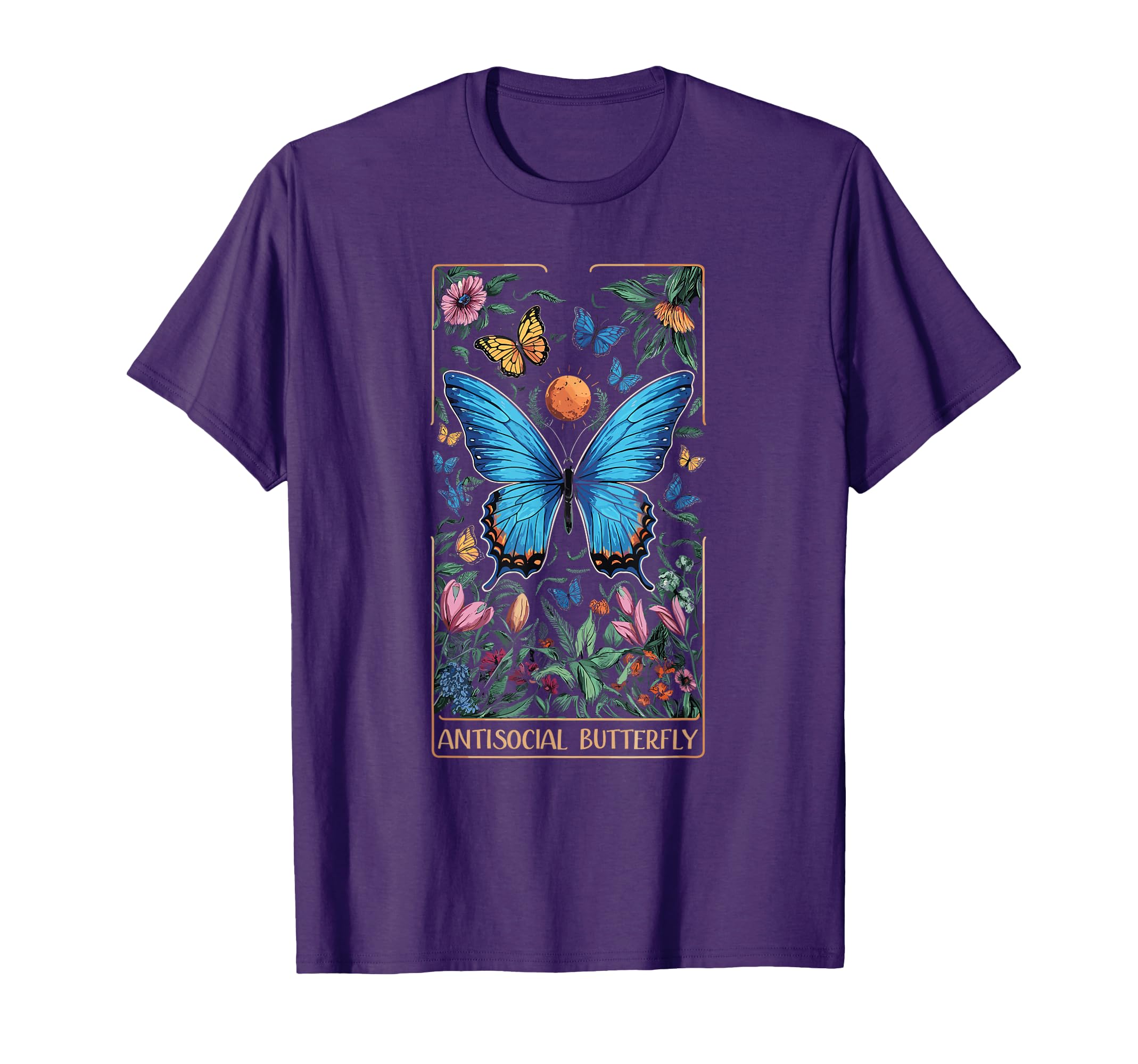 Antisocial Butterfly Tarot Card T-Shirt - Custom Art Print for Adults - T-Shirt, Sweatshirt, Hoodie
