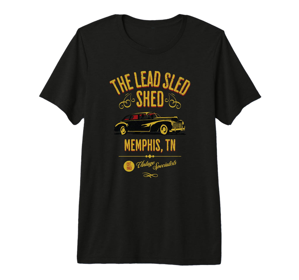 Lead Sled Shed Memphis Tn Car Tri T-Shirt - Custom Art Print for Adults - T-Shirt, Sweatshirt, Hoodie