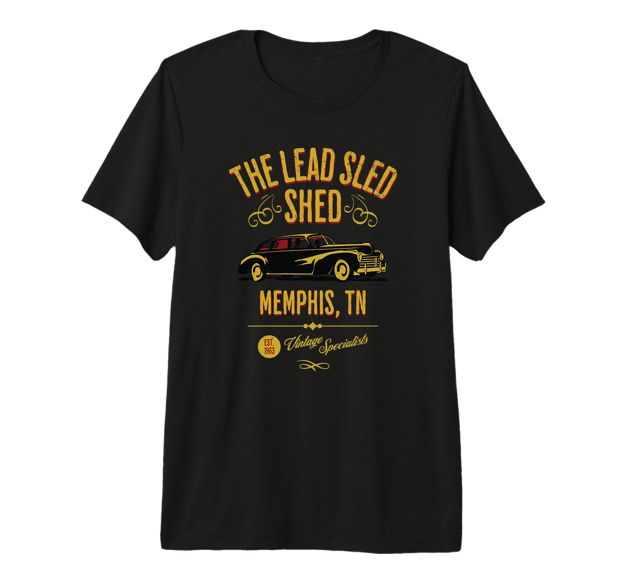 Lead Sled Shed Memphis Tn Car Tri T-Shirt - Custom Art Print for Adults - T-Shirt, Sweatshirt, Hoodie