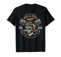 Motorcycle Skull And Piston Crossbones T-Shirt - Graphic Print Men Women - T-Shirt, Sweatshirt, Hoodie