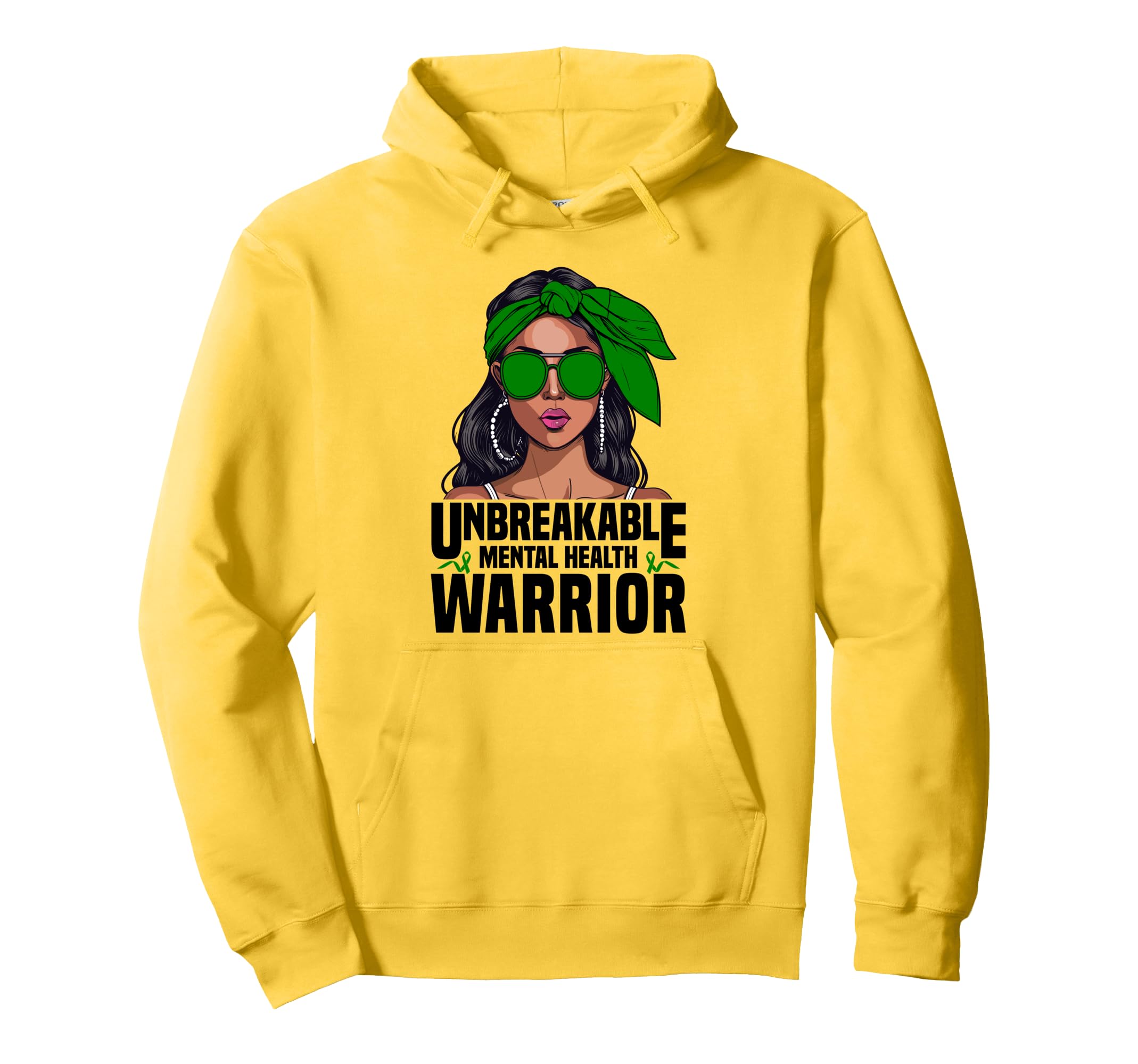 Mental Health Warrior Unbreakable Hoodie - Graphic Print for Adults - T-Shirt, Sweatshirt, Hoodie