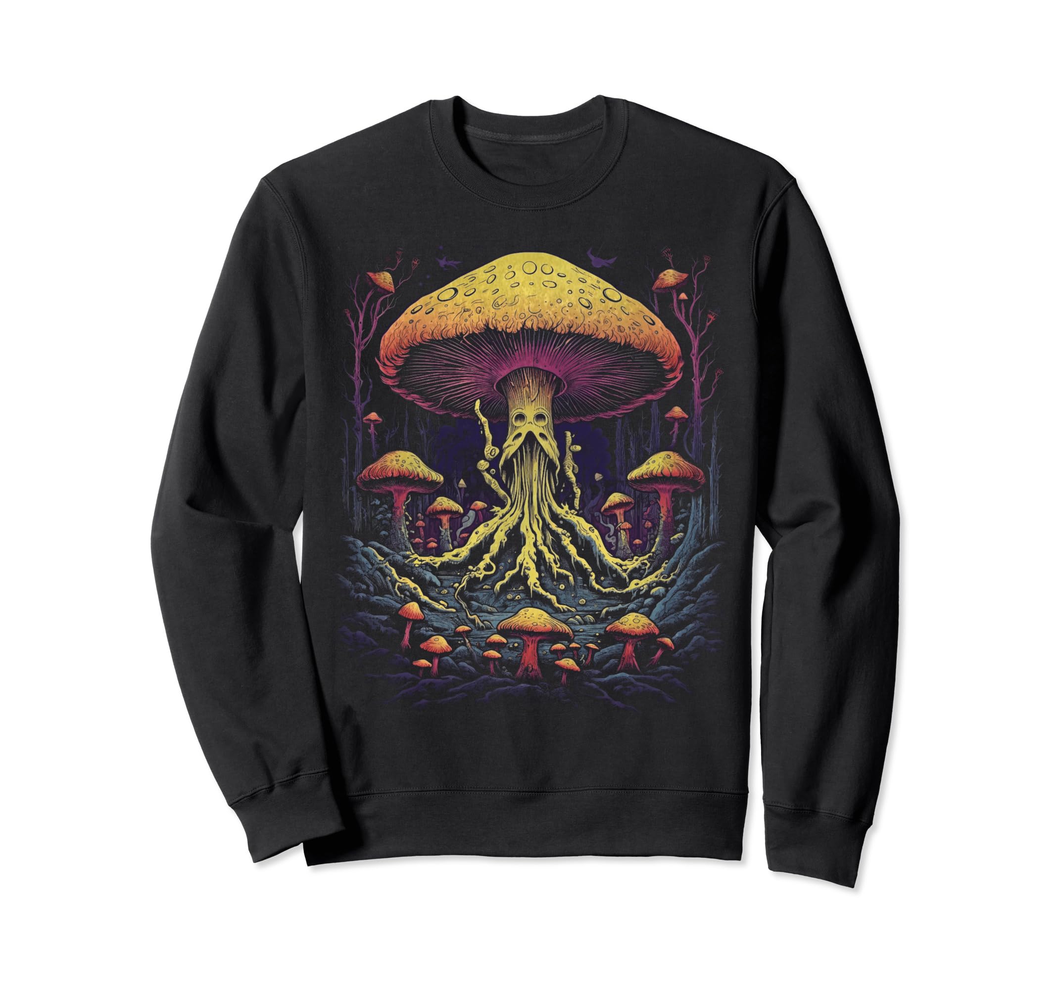 Mushroom 70S 80S Art 90 Sweatshirt - Unique Graphic Men Women - T-Shirt, Sweatshirt, Hoodie