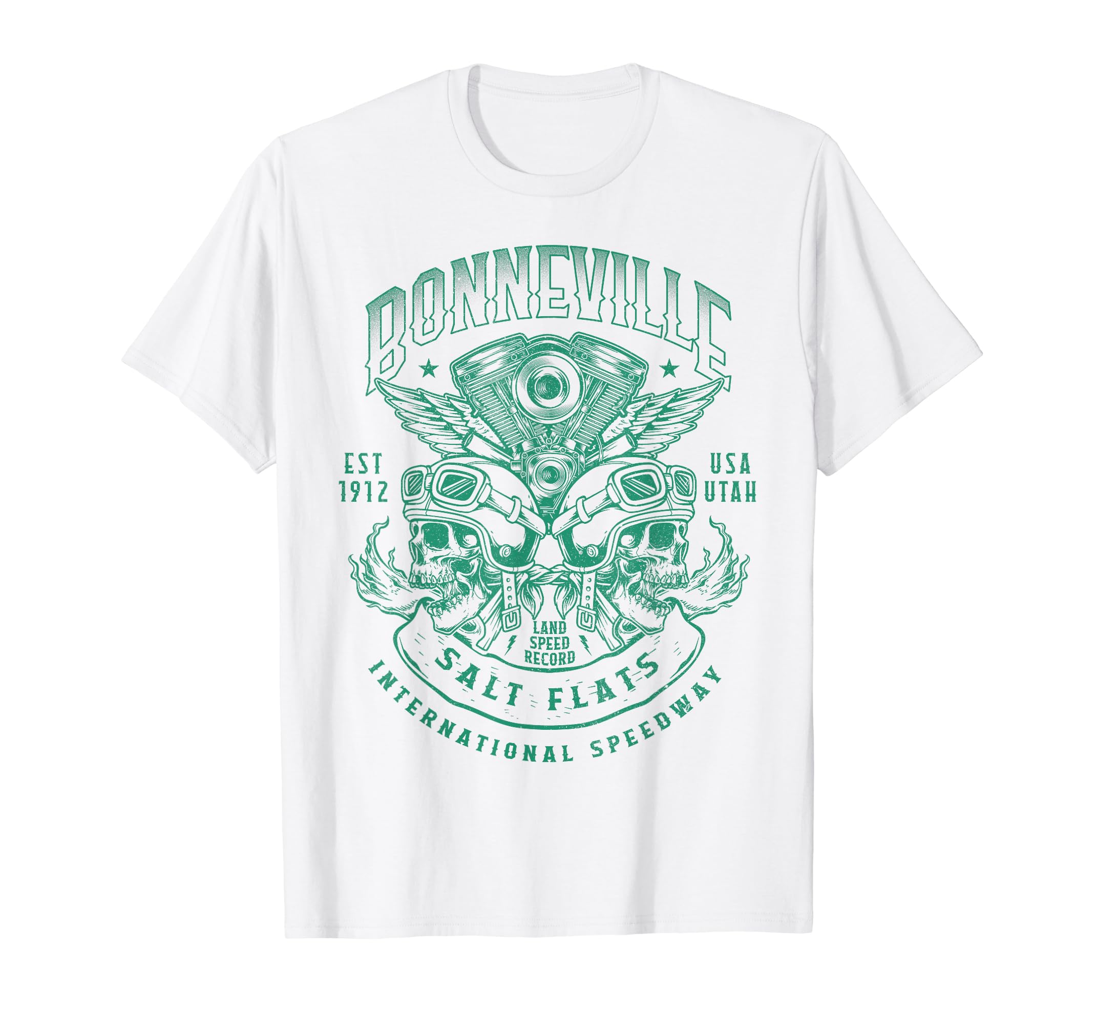 Bonneville Salt Flats Motorcycle T-Shirt - Novelty Apparel for Adults - T-Shirt, Sweatshirt, Hoodie