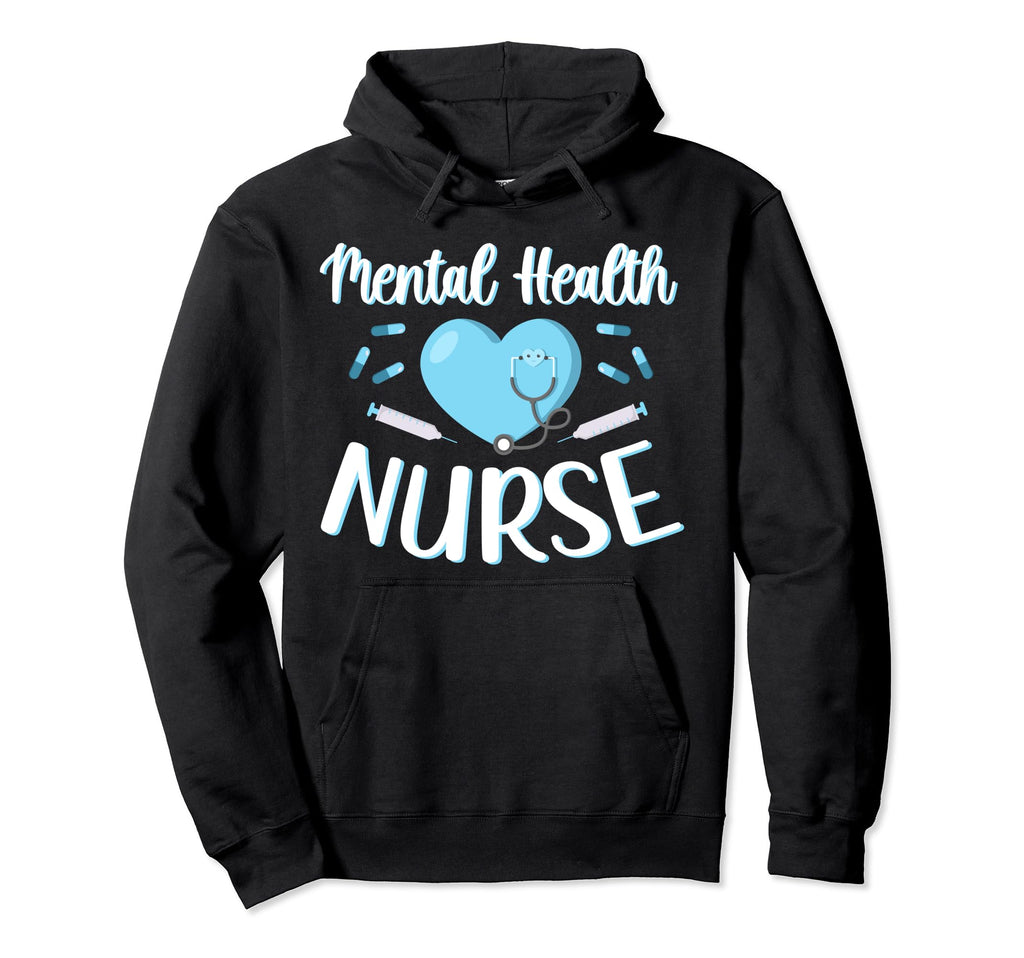 Mental Health Nurse Heart Mental Health Hoodie - Streetwear Style Unisex - T-Shirt, Sweatshirt, Hoodie