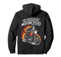 Motorcycle Grandpa Riding Biker Hoodie - Fun Novelty Design Men Women - T-Shirt, Sweatshirt, Hoodie
