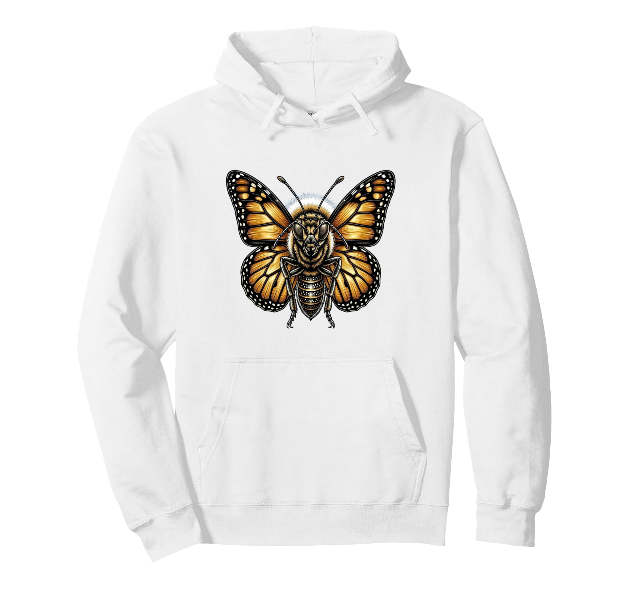 Butterfly Floral Garden Nature Hoodie - Novelty Apparel Men Women - T-Shirt, Sweatshirt, Hoodie