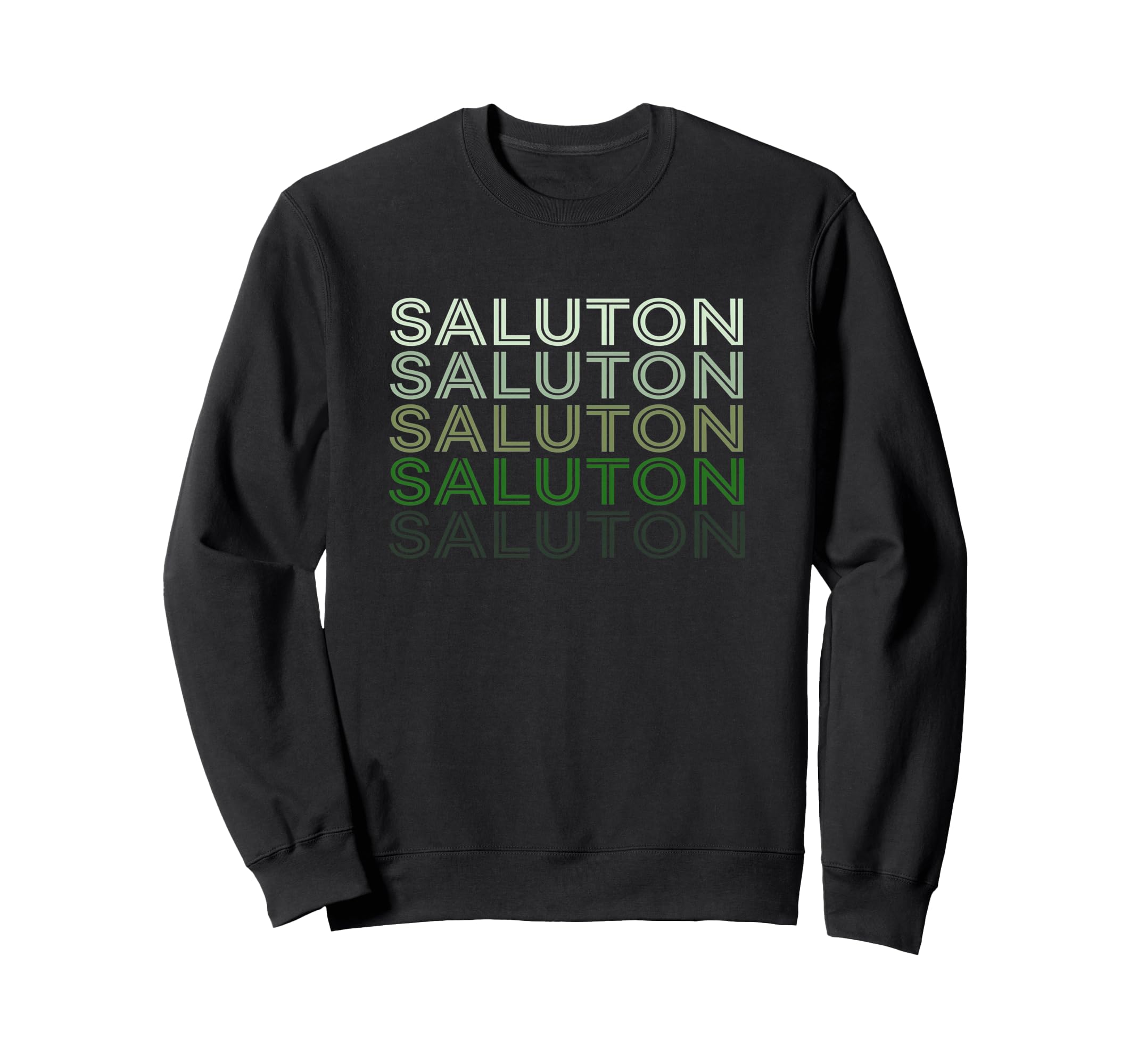 Saluton Esperanto 70S Sunset Sweatshirt - Aesthetic Graphic for Adults - T-Shirt, Sweatshirt, Hoodie