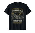 New Hampton Ia Usa Motorcycle T-Shirt - Custom Art Print Unisex - T-Shirt, Sweatshirt, Hoodie
