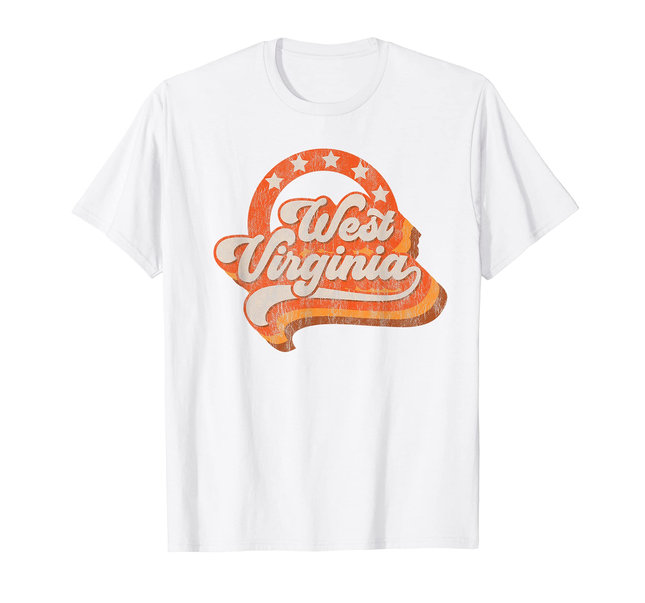 West Virginia Home State Stars T-Shirt - Trendy Graphic for Adults - T-Shirt, Sweatshirt, Hoodie