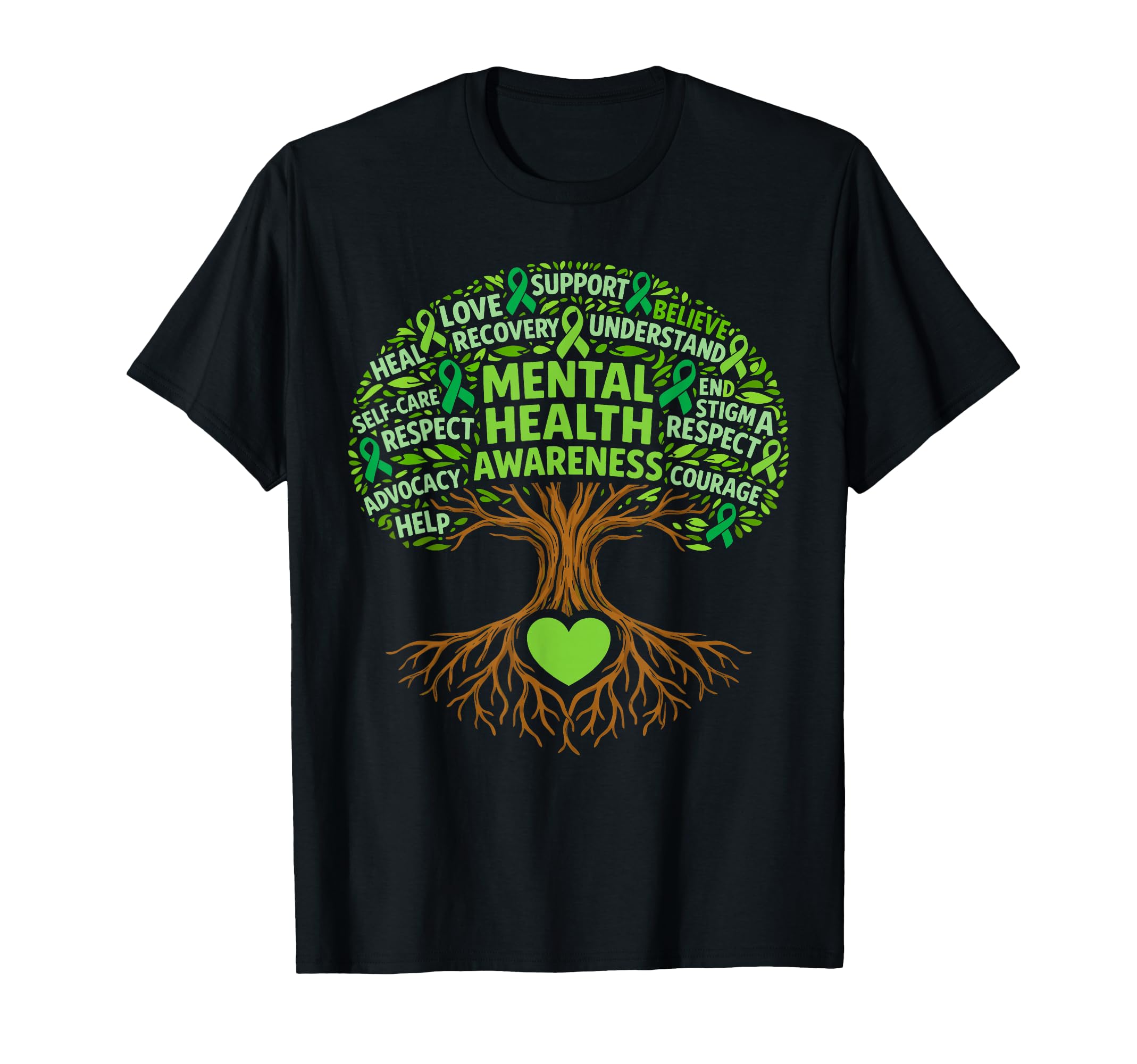Mental Health Awareness Support Squad T-Shirt - Novelty Apparel for Adults - T-Shirt, Sweatshirt, Hoodie