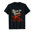Born To Roar T Rex Motorcycle Rock T-Shirt - Aesthetic Graphic Men Women - T-Shirt, Sweatshirt, Hoodie