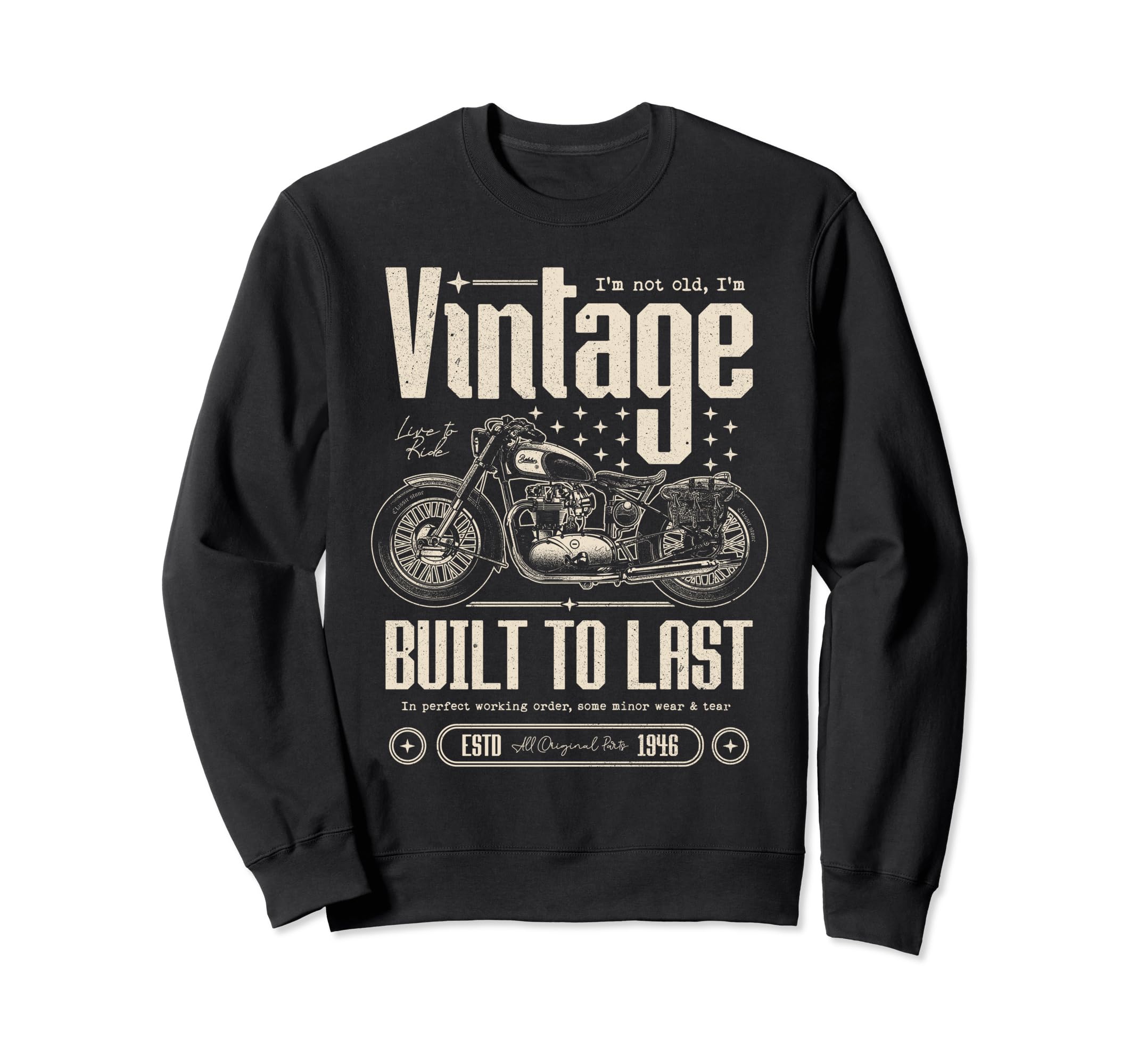 Motorcycle Bikers Motorbike Sweatshirt - Fun Novelty Design Unisex - T-Shirt, Sweatshirt, Hoodie