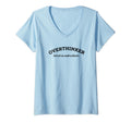 Overthinker But Not Underachiever V Neck T-Shirt - Graphic Print Men Women - T-Shirt, Sweatshirt, Hoodie
