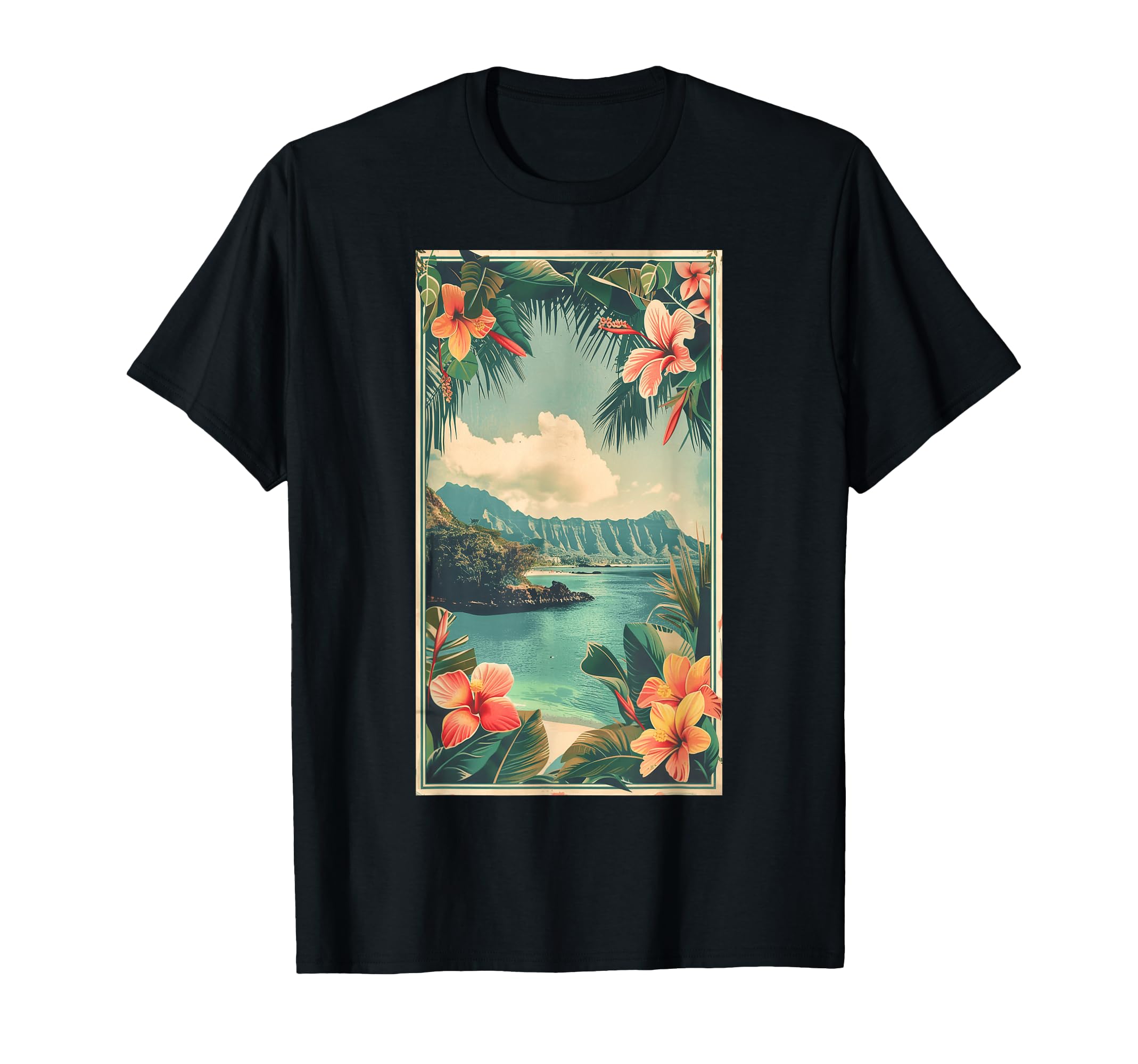 Hawaiian Postcard Inspired T-Shirt - Casual Everyday Wear Men Women - T-Shirt, Sweatshirt, Hoodie