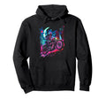 Skeleton Motorcycle Through Hoodie - Fun Novelty Design Men Women - T-Shirt, Sweatshirt, Hoodie