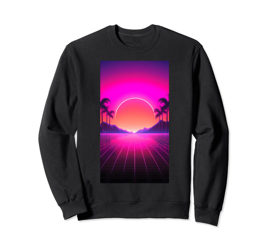 Retrowave 80S Vaporwave Sweatshirt - Casual Everyday Wear Men Women - T-Shirt, Sweatshirt, Hoodie