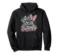 Anti Social Butterfly Hoodie - Unique Graphic Unisex - T-Shirt, Sweatshirt, Hoodie