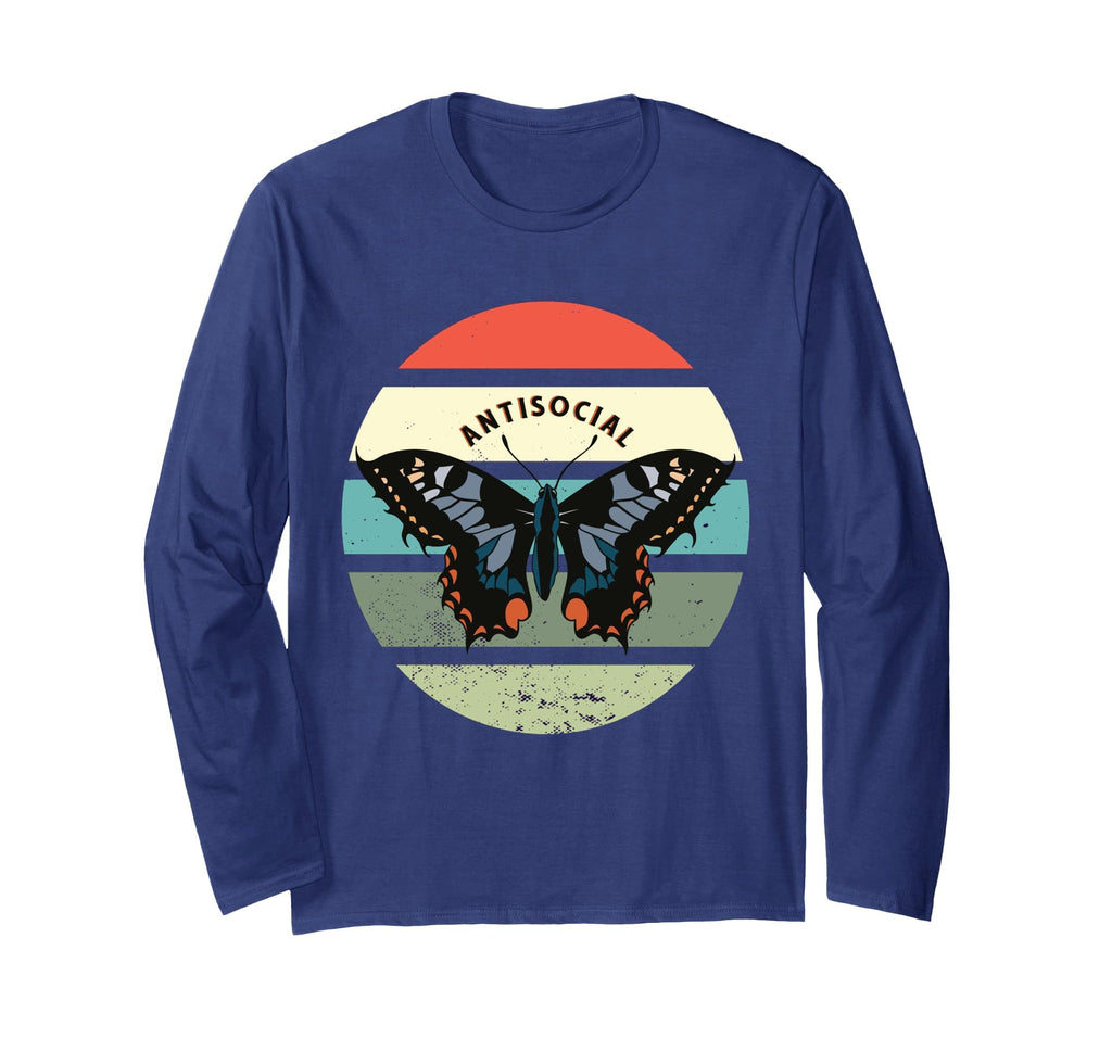 Fairy Womens Anti Social Butterfly T-Shirt - Fun Novelty Design Unisex - T-Shirt, Sweatshirt, Hoodie