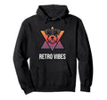 Schnauzer Peeking 80S Synthwave Vibes Hoodie - Custom Art Print for Adults - T-Shirt, Sweatshirt, Hoodie
