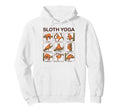 Chakras Mandala Sloth Yoga Poses Hoodie - Fun Novelty Design Men Women - T-Shirt, Sweatshirt, Hoodie