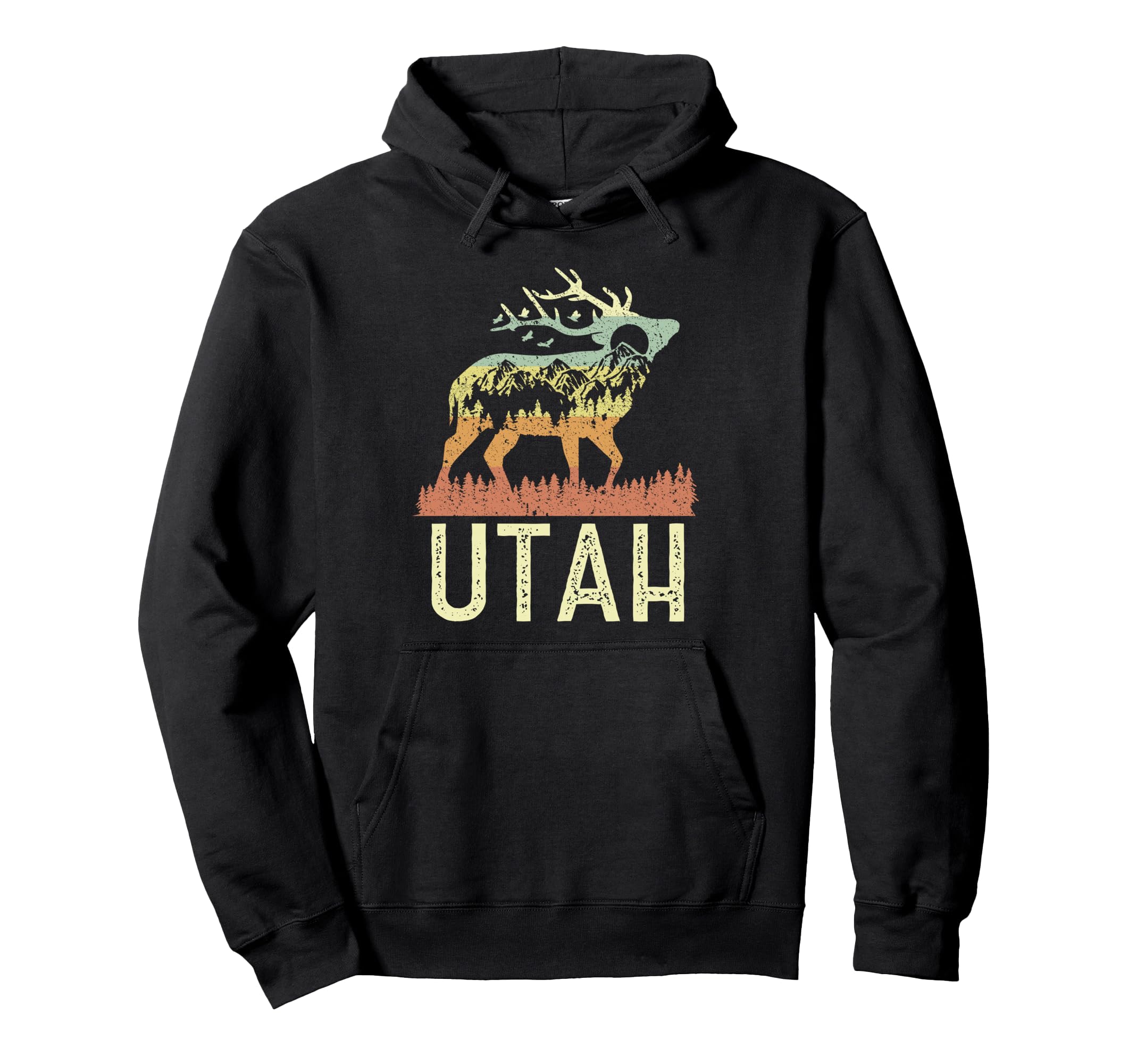 Utah 70S 80S Nature Hoodie - Custom Art Print Men Women - T-Shirt, Sweatshirt, Hoodie