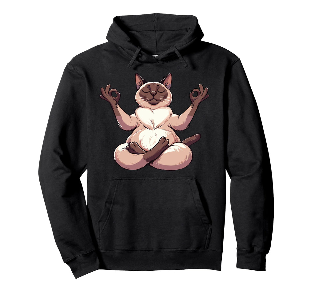 Meditation Siamese Yoga Pose Relaxing Hoodie - Streetwear Style Unisex - T-Shirt, Sweatshirt, Hoodie