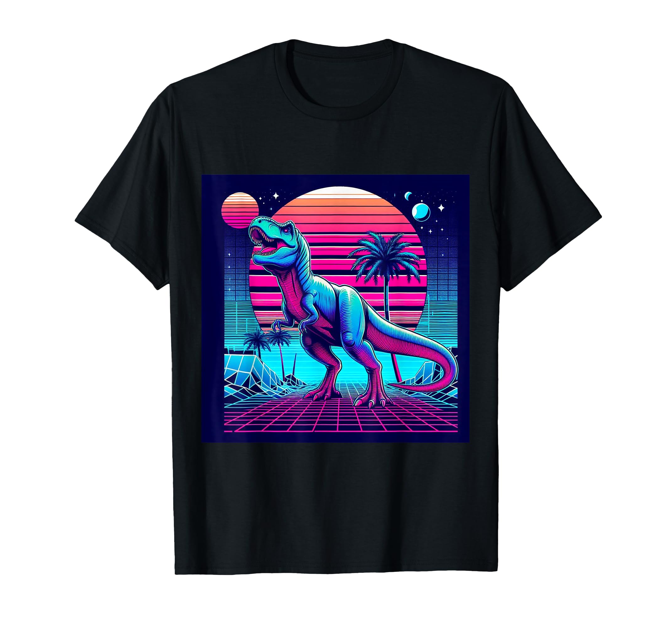 Synthwave Retrowave Vaporwave Outrun T-Shirt - Custom Art Print Men Women - T-Shirt, Sweatshirt, Hoodie