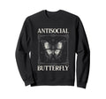 Antisocial Butterfly Gift Hoodie - Graphic Print Unisex - T-Shirt, Sweatshirt, Hoodie