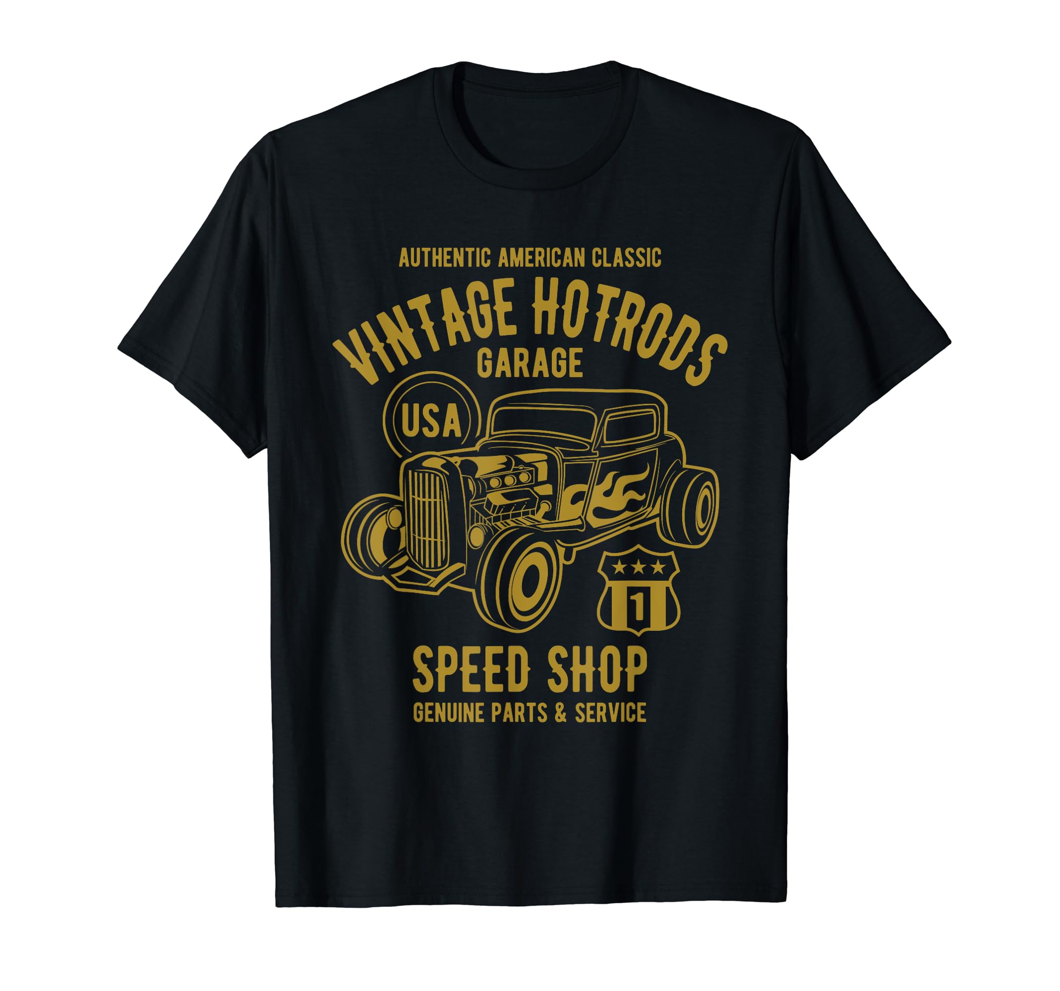 Speed Shop Hotrod Car T-Shirt - Fun Novelty Design for Adults - T-Shirt, Sweatshirt, Hoodie