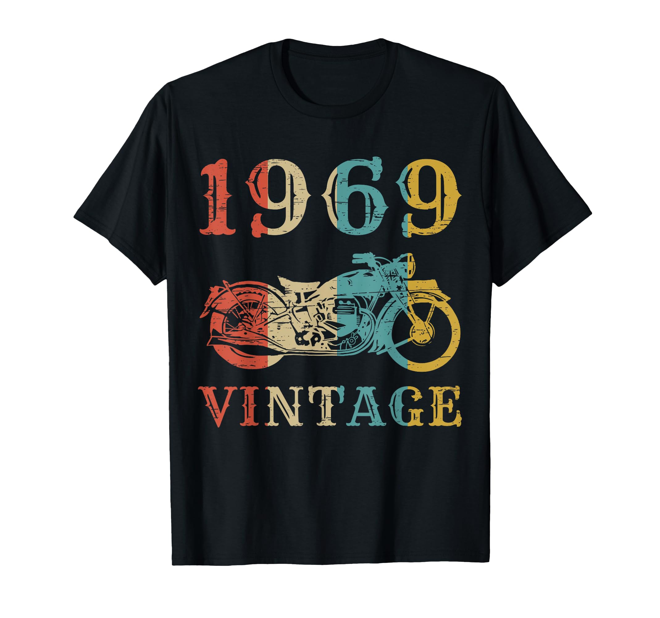 53 Birthday Motorcycle Motorcycle 1969 T-Shirt - Fun Novelty Design Unisex - T-Shirt, Sweatshirt, Hoodie