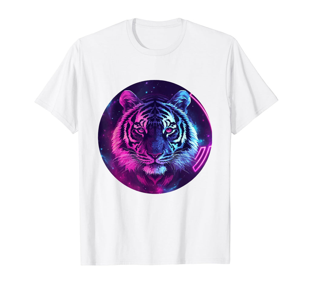 Tiger 80S Synthwave Africa Tiger T-Shirt - Aesthetic Graphic Unisex - T-Shirt, Sweatshirt, Hoodie
