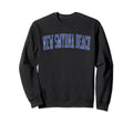 New Smyrna Beach Fl Distressed Blue Sweatshirt - Unique Graphic for Adults - T-Shirt, Sweatshirt, Hoodie
