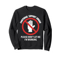 Emotional Support Human Halloween Sweatshirt - Custom Art Print Men Women - T-Shirt, Sweatshirt, Hoodie
