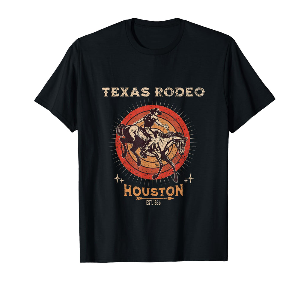 Houston Texas Rodeo Western Cowboy T-Shirt - Graphic Print for Adults - T-Shirt, Sweatshirt, Hoodie